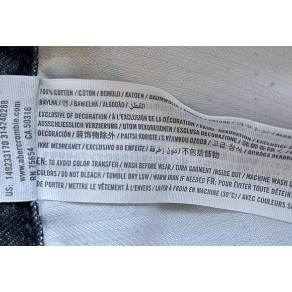 Abercrombie & Fitch Annie High Rise Shorts with Black & White Racer Stripes, 24 - Picture 11 of 16